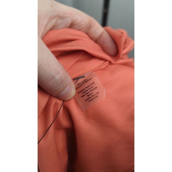 TALBOTS Haberdashery Button Down Top Pink Long Slv Stretch Cotton Sateen 20 - Picture 6 of 7